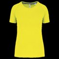 Camiseta deporte corte recto Fluorescent Yellow S