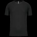 Camiseta de deporte hombre poliéster Black Xs