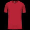 Camiseta de deporte hombre poliéster Red M