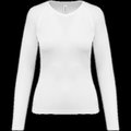 Camiseta de deporte manga larga poliéster White M