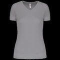 Camiseta de deporte mujer cuello de pico Fine Grey Xxl