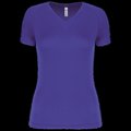 Camiseta de deporte mujer cuello de pico Violet L