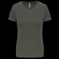 Camiseta de deporte mujer poliéster Dark Khaki XXL