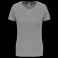Camiseta de deporte mujer poliéster Fine Grey M