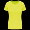 Camiseta de deporte mujer poliéster Fluorescent Yellow L
