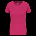 Camiseta de deporte mujer poliéster Fuchsia XS
