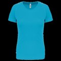 Camiseta de deporte mujer poliéster Light Turquoise L