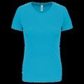 Camiseta de deporte mujer poliéster Light Turquoise XXL