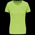 Camiseta de deporte mujer poliéster Lime XS