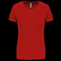 Camiseta de deporte mujer poliéster Red M