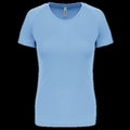 Camiseta de deporte mujer poliéster Sky Blue XL