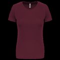 Camiseta de deporte mujer poliéster Wine XS