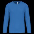 Camiseta de deporte secado rápido manga larga Aqua Blue XS
