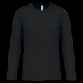 Camiseta de deporte secado rápido manga larga Black L