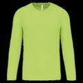 Camiseta de deporte secado rápido manga larga Lime XXL