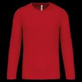 Camiseta de deporte secado rápido manga larga Red L