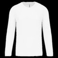 Camiseta de deporte secado rápido manga larga White XS