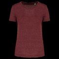 Camiseta deporte Tejido de jersey antibolitas. Wine Heather M