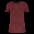 Camiseta deporte Tejido de jersey antibolitas. Wine Heather XXL