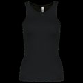 Camiseta de deporte tirantes para chica Black XS
