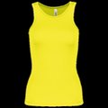 Camiseta de deporte tirantes para chica Fluorescent Yellow Xs