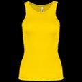 Camiseta de deporte tirantes para chica True Yellow M