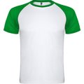 Camiseta Deportiva Bicolor BLANCO/VERDE HELECHO 3XL