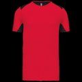 Camiseta deportiva bicolor unisex Red / Black 3XL