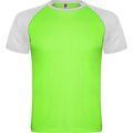 Camiseta Deportiva Bicolor VERDE FLUOR/BLANCO L