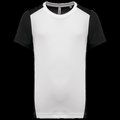 Camiseta deportiva de hombre secado rápido White / Black 3Xl