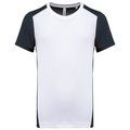 Camiseta deportiva de hombre secado rápido White / Navy 3Xl