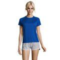 Camiseta Deportiva Mujer 140g Azul Royal S