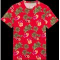 Camiseta diseño tropical hombre Red Hawaiian S