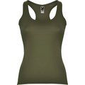 Camiseta entallada estilo nadadora Verde militar M