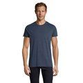 Camiseta Entallada Hombre Algodón Denim Jaspeado XS