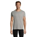 Camiseta Entallada Hombre Algodón Gris Jaspeado Xxl