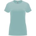 Camiseta entallada de manga corta con cuello redondo Azul Lavado 2Xl