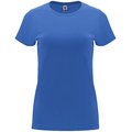 Camiseta entallada de manga corta con cuello redondo Azul Riviera S