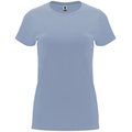 Camiseta entallada de manga corta con cuello redondo Azul Zen Xl