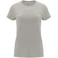 Camiseta entallada de manga corta con cuello redondo Gris Perla 2Xl