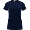 Camiseta entallada de manga corta con cuello redondo Marino XL