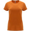 Camiseta entallada de manga corta con cuello redondo Naranja 2Xl