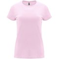 Camiseta entallada de manga corta con cuello redondo Rosa Claro S