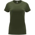 Camiseta entallada de manga corta con cuello redondo Verde Aventura S