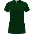 Camiseta entallada de manga corta con cuello redondo Verde Botella 3Xl