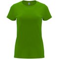 Camiseta entallada de manga corta con cuello redondo VERDE GRASS M