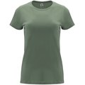 Camiseta entallada de manga corta con cuello redondo Verde Laurel 3Xl