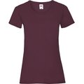 Camiseta entallada mujer 100% algodón Burgundy Xxl