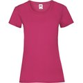 Camiseta entallada mujer 100% algodón Fuchsia XL