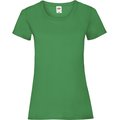 Camiseta entallada mujer 100% algodón Kelly Green XL